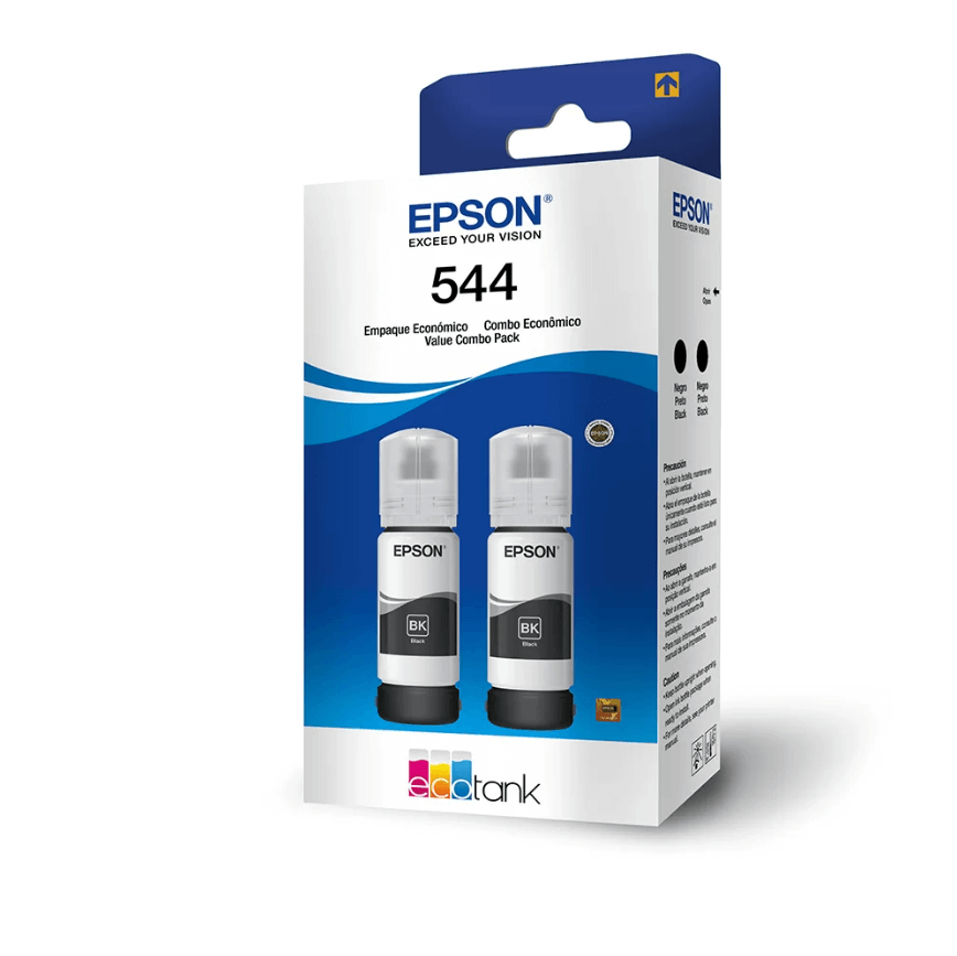 Kit com 2 Garrafas de Tinta Preta Epson T544120-2P - Impressorajato